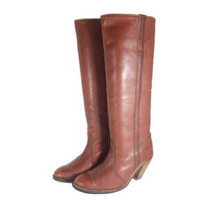 Frye Campus Women's Vintage US 7,5B Brown Leather Tall Pull On Riding Boots